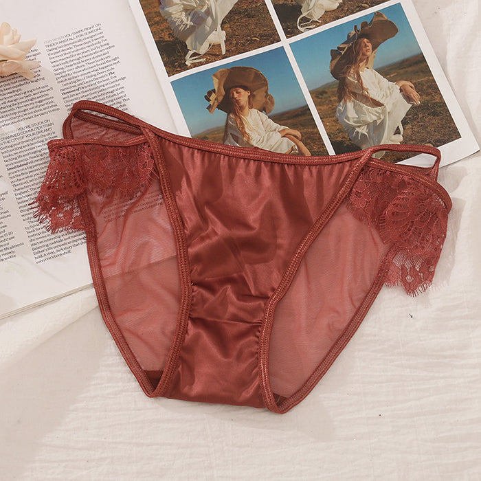 a woman's underwear with a magazine and a picture of a woman