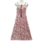 Trendy Women's Cotton Silk Belt Beach Dress With Suspenders