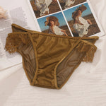 a woman's panties with a picture of a woman in a hat