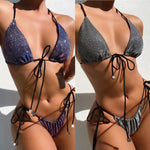 Flash Bikini Ladies Sexy Beach Swimsuits