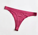 a women's bikini bottom in pink satin