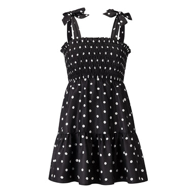 New Dress Sexy Polka Dot Print Suspender Skirt