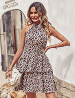 Summer Printed Halter Dress