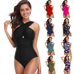 Plus-size One-piece Swimsuits Cross