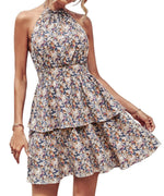 Summer Printed Halter Dress