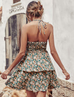 Summer Printed Halter Dress