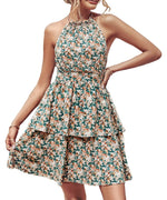 Summer Printed Halter Dress