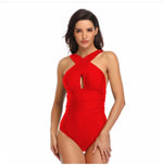 Plus-size One-piece Swimsuits Cross