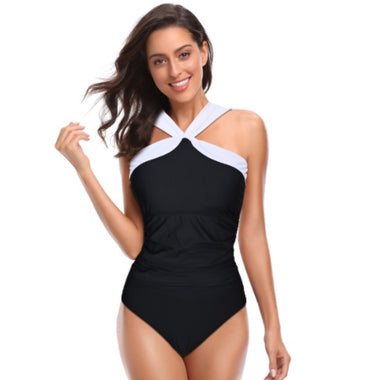 Plus-size One-piece Swimsuits Cross