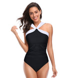 Plus-size One-piece Swimsuits Cross