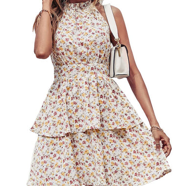 Summer Printed Halter Dress