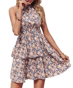 Summer Printed Halter Dress