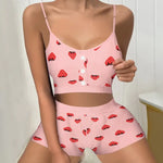 Women's Print Pajama Set: Adorable