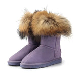 Women's Fox Fur Snow Boots