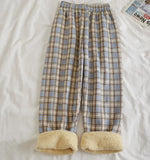 Fleece Cashmere Wide-Leg Casual Pants