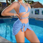 Ladies Three-piece Set Strap Split Swimsuit