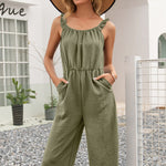 Summer Tank Tops Jumpsuit Women's Casual Waist Tight