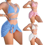 Ladies Three-piece Set Strap Split Swimsuit