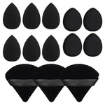 a set of six pairs of black ear pads