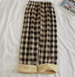 Fleece Cashmere Wide-Leg Casual Pants