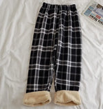 Fleece Cashmere Wide-Leg Casual Pants