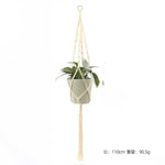 a hanging planter with a plant in it