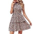 Summer Printed Halter Dress