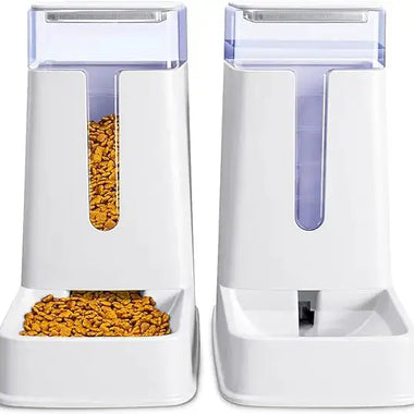 a picture of a dog food dispenser