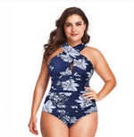 Plus-size One-piece Swimsuits Cross