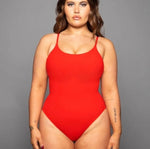 Sexy Solid Color Triangle One-piece Swimsuit