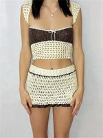 Aesthetic Knitted Two Piece Set