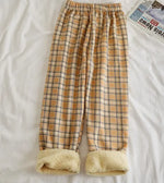 Fleece Cashmere Wide-Leg Casual Pants