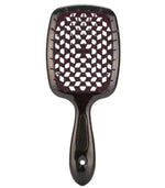 a black and white brush with a pattern on it