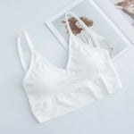 a white bra top with a white bra