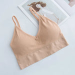 a women's bra top on a white table