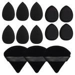 a set of black ear pads and a pair of black ear pads