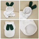 four different pictures of a baby's hat and booties