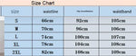 the size chart for a women's skirt