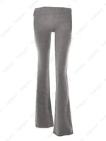 a women's grey pants with a high waist