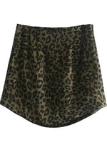 a leopard print skirt on a white background