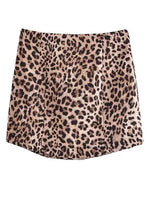 a leopard print skirt on a white background