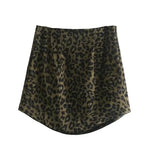 a leopard print skirt on a white background