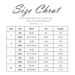 the size chart for a women's shirt