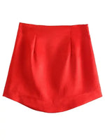 a red skirt on a white background