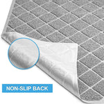 a non slip back mattress pad with a white background