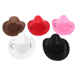 a group of four hats sitting next to each other